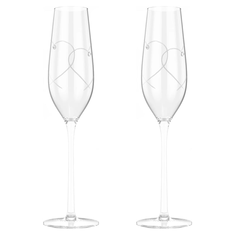 Flûtes champagne cristal des mariés — vue 7