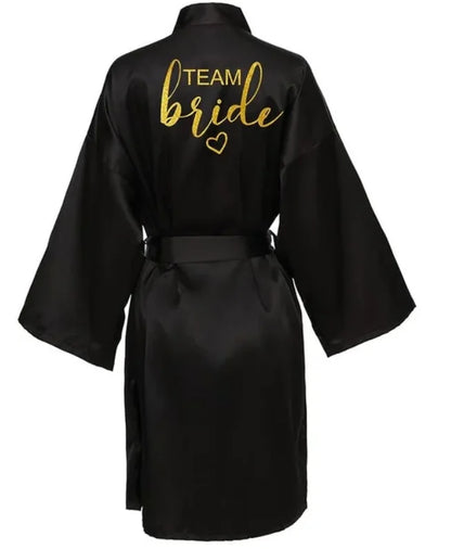 Kimono Satin Lettres Dorées