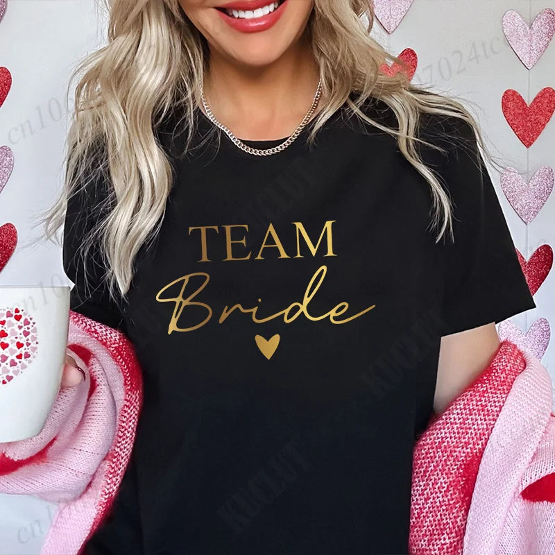 T-shirt EVJF Bride Squad à cœur