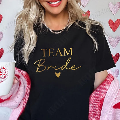 T-shirt EVJF Bride Squad à cœur