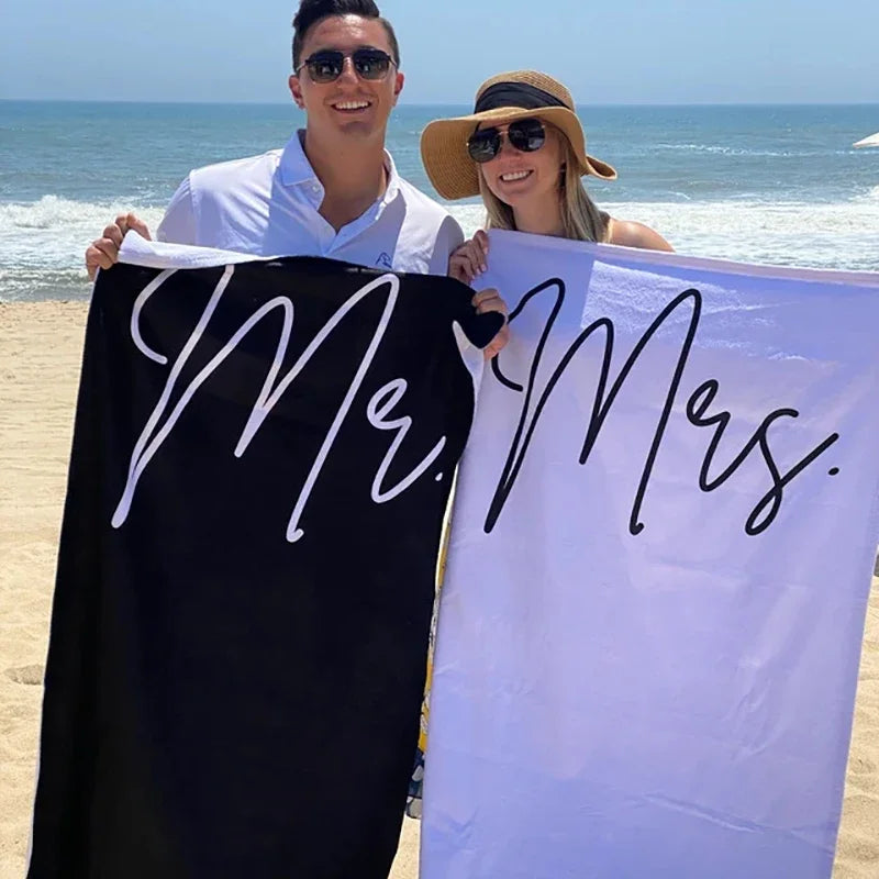 Serviette de Plage Mr & Mrs