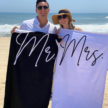 Serviette de Plage Mr & Mrs