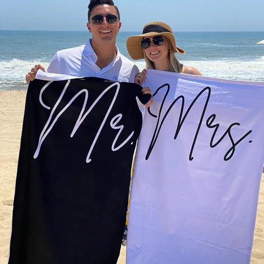 Serviette de Plage Mr & Mrs