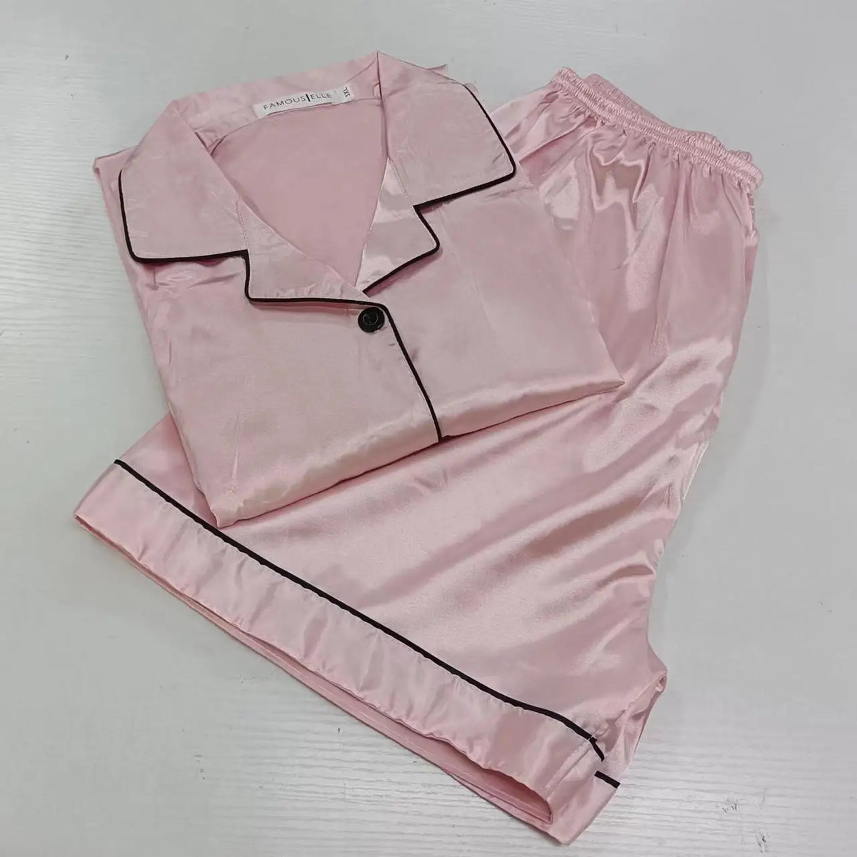 Pyjama Short Satin Prénom Personnalisé