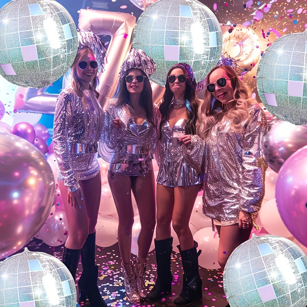 Ballons EVJF Boule Disco Holographique