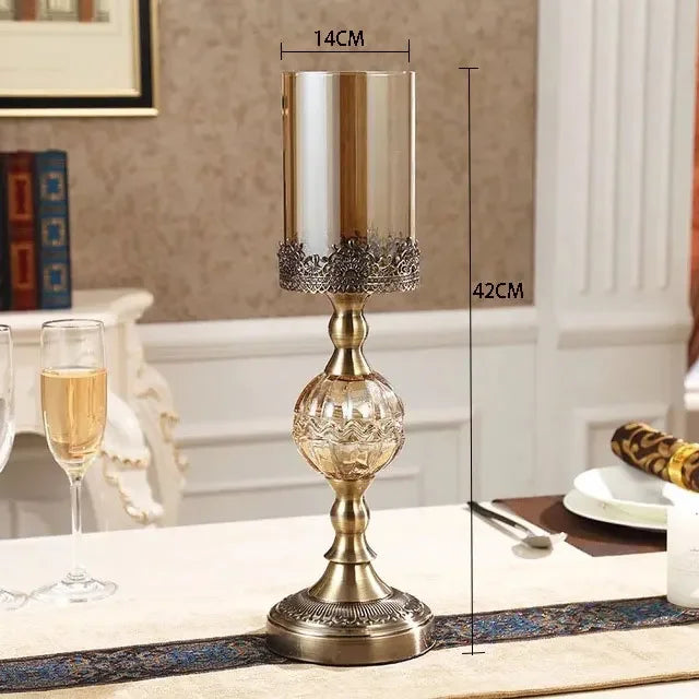 Bougeoir Cristal Centre de Table Mariage — vue 8
