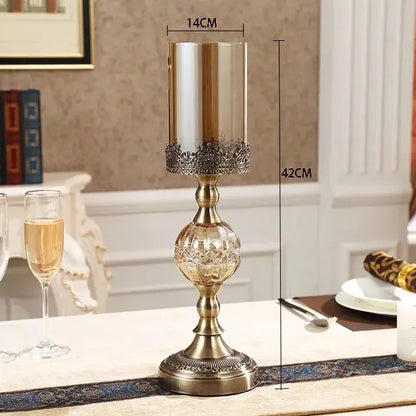 Bougeoir Cristal Centre de Table Mariage — vue 8