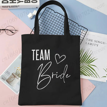 Tote bag EVJF Team Bride toile