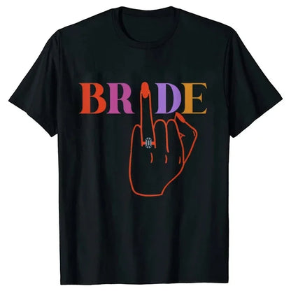 T-shirt EVJF Team Bride Doigt Bagué