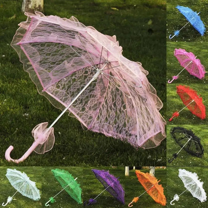 Ombrelle Mariage Dentelle à Volants
