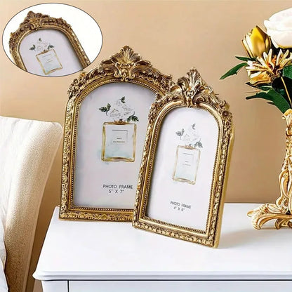 Cadre Photo Mariage Baroque Doré