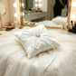 Coussin alliance blanc dentelle perles