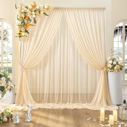 Rideau Voile Arche Mariage Infroissable