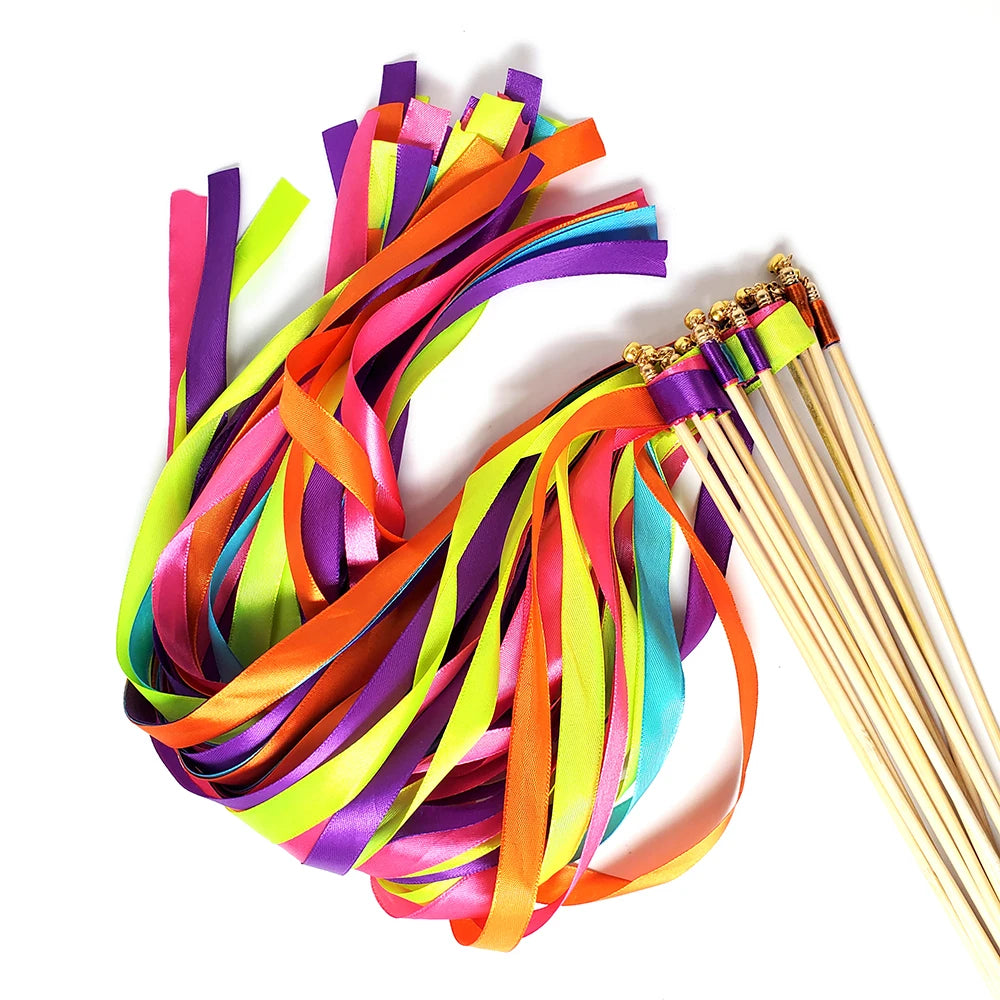 Baguettes ruban mariage multicolores