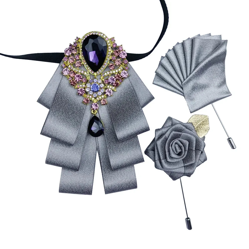 Nœud papillon mariage bijou et pochette — vue 9