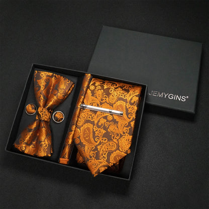 Coffret Cravate Mariage Motif Cachemire