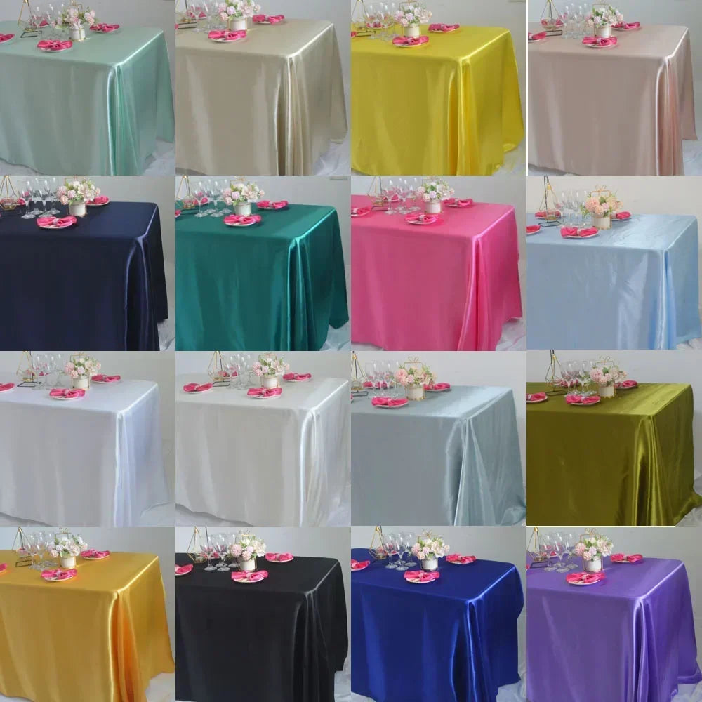 Nappe Satin Mariage Réutilisable