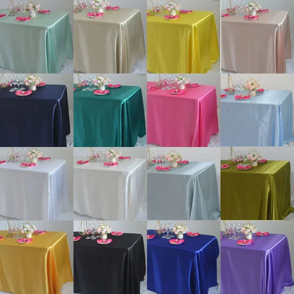 Nappe Satin Mariage Réutilisable