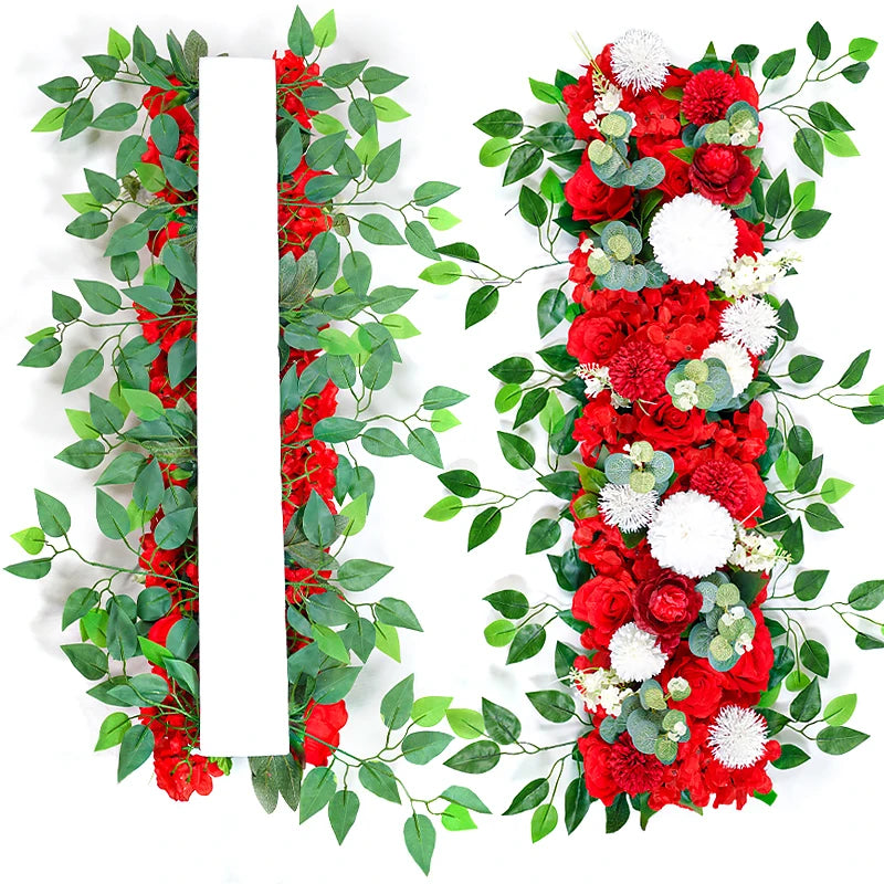 Rangée de Fleurs Artificielles Mariage 100 cm