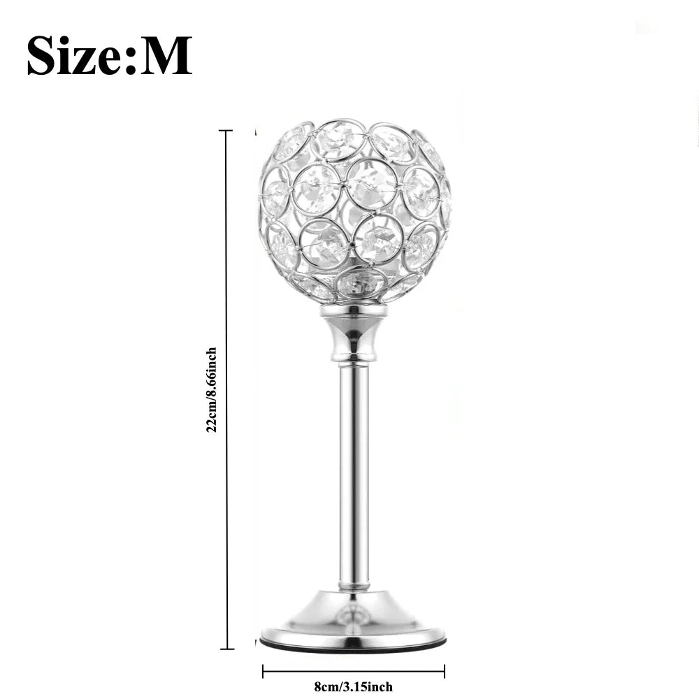 Bougeoir Cristal Trois Coupelles Mariage