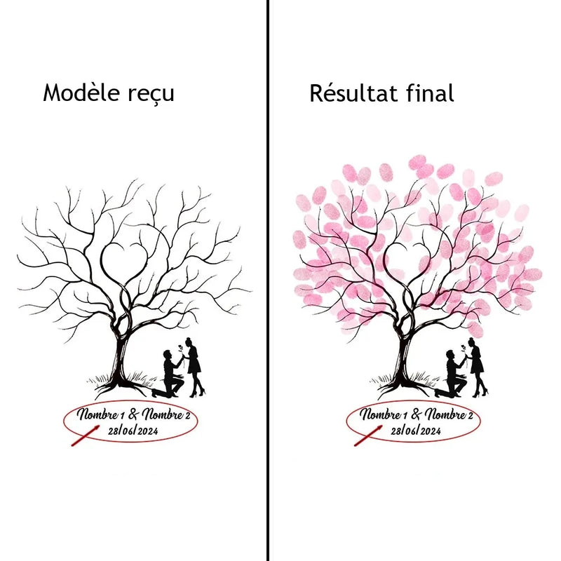 Arbre à Empreintes Original Mariage — vue 2