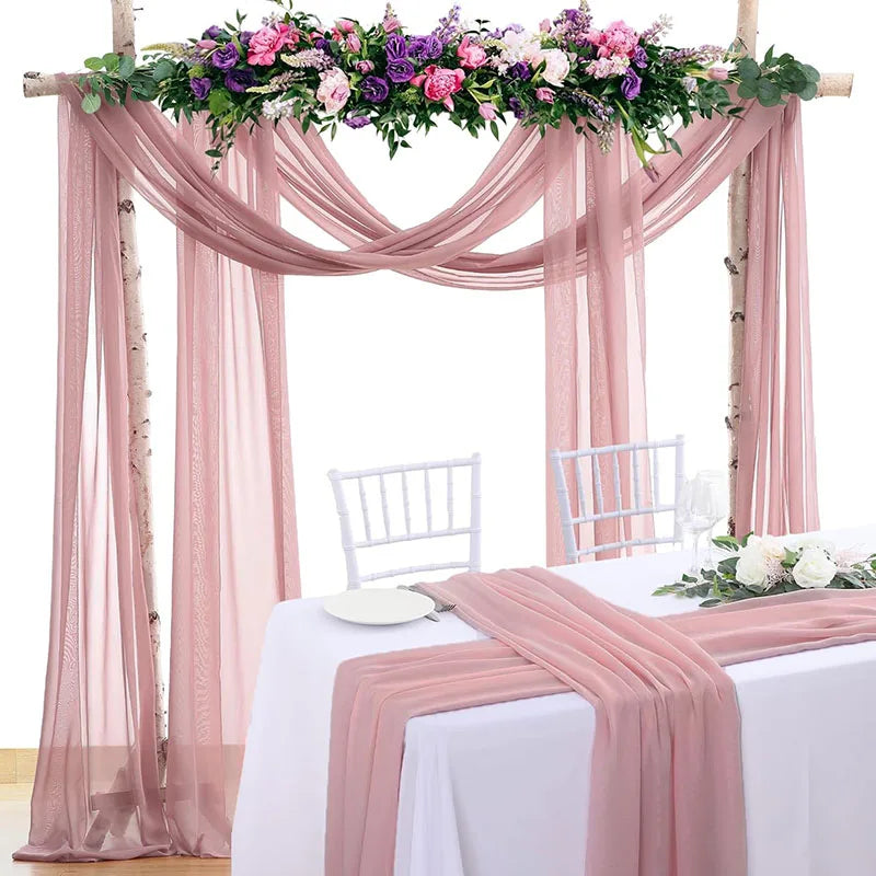 Panneau Voilage Arche Mariage Mousseline
