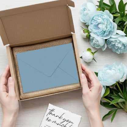 Enveloppes Faire-Part Mariage Bleu