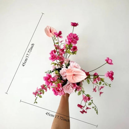 Composition Florale Arche Mariage Rose Poudré — vue 9