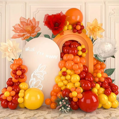 Arche Ballon Mariage Couleurs Chaudes — vue 4