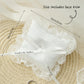 Coussin alliance carré nœud blanc