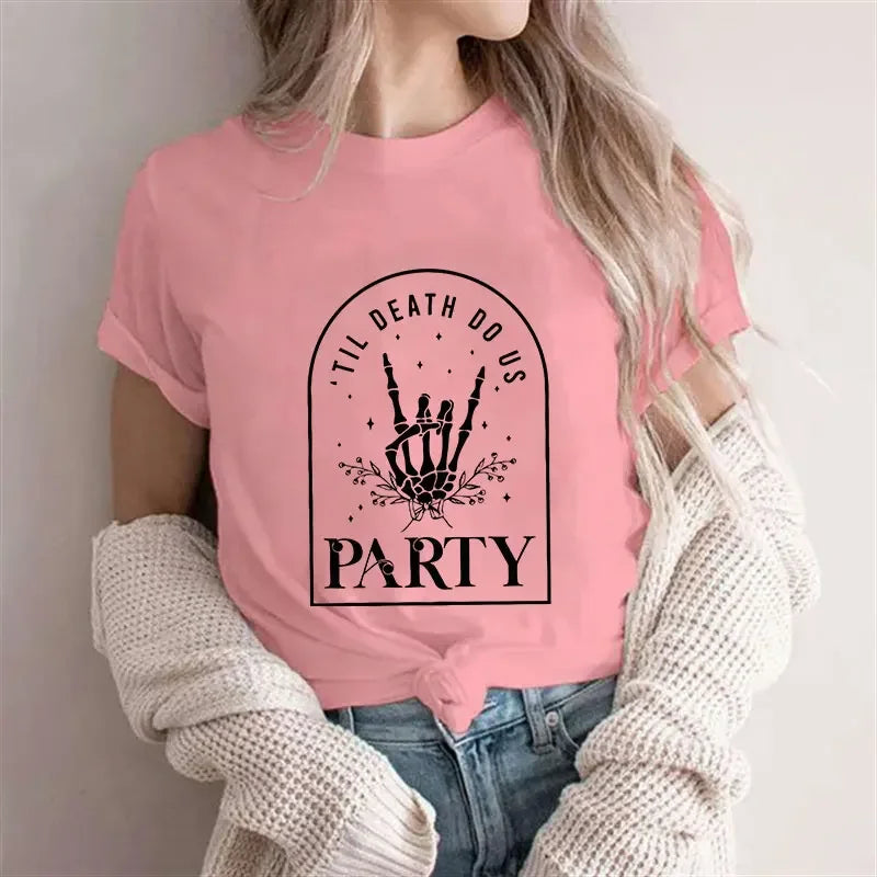 T-shirt EVJF Bride or Die Squelette