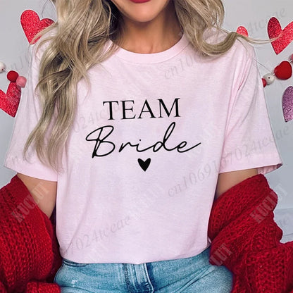 T-shirt EVJF Bride Squad à cœur
