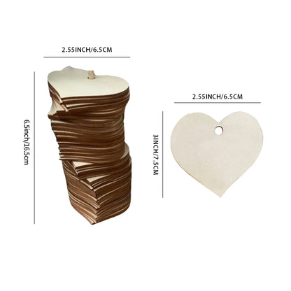 Livre d'Or Mariage Original 72 Cœurs en Bois
