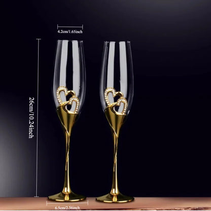 Verres à Vin en Cristal Mariage