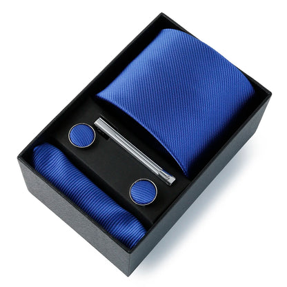 Coffret Cravate Mariage Unie avec Pince — vue 5