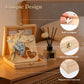 Boîte cadeau mariage bois fleurs séchées