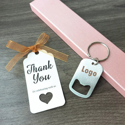 Cadeau Invité Mariage Porte-clés Décapsuleur Personnalisé
