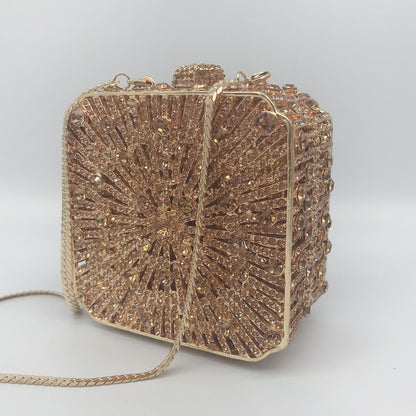 Pochette Mariage Cristal Strass Luxe