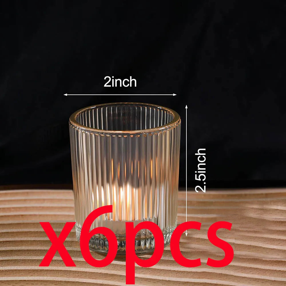 Photophores Mariage Verre Strié
