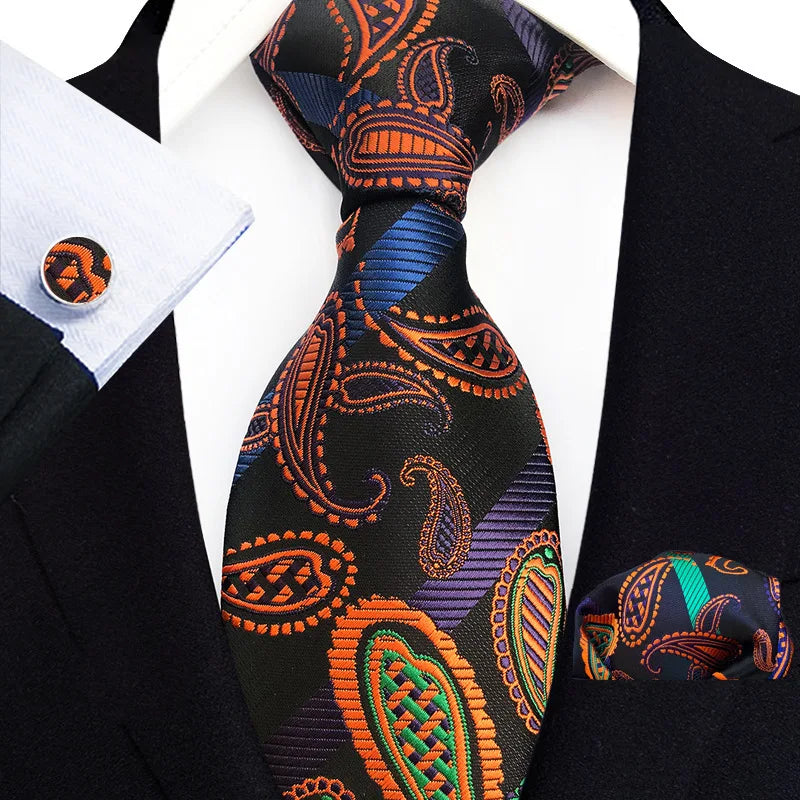 Cravate Mariage Jacquard Trois Pièces — vue 8