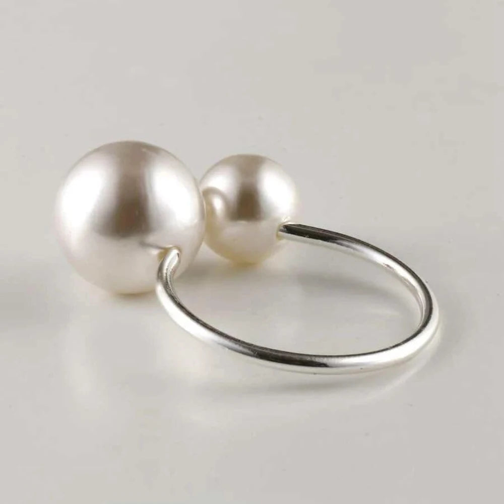 Rond de serviette mariage perle lot de 6