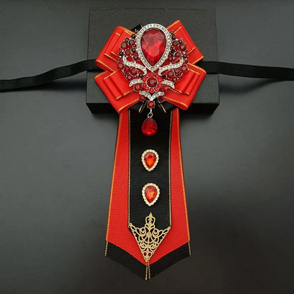 Nœud papillon mariage jabot bijou strass — vue 12