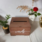 Urne Mariage en Bois Noyer Champêtre