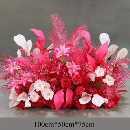 Fleurs Artificielles Arche Mariage Fuchsia — vue 4