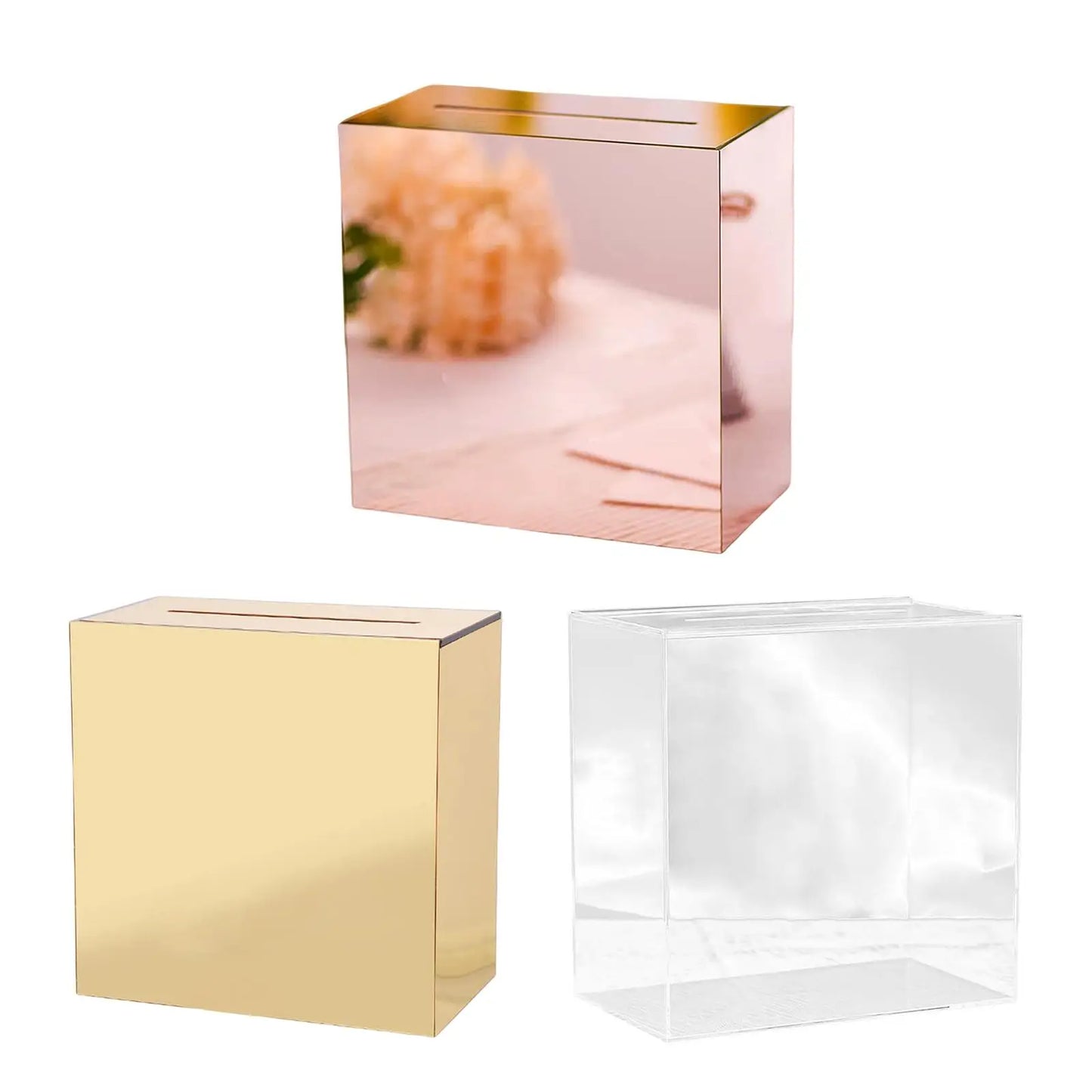 Urne Mariage Acrylique Boîte à Enveloppes