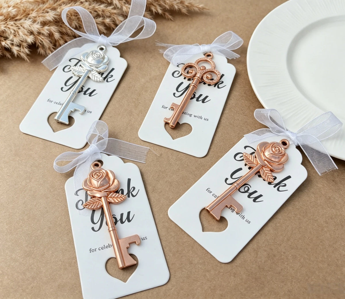 Cadeau invité mariage clé décapsuleur — vue 4