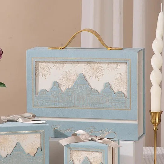 Coffret cadeau mariage avec carte de vœux