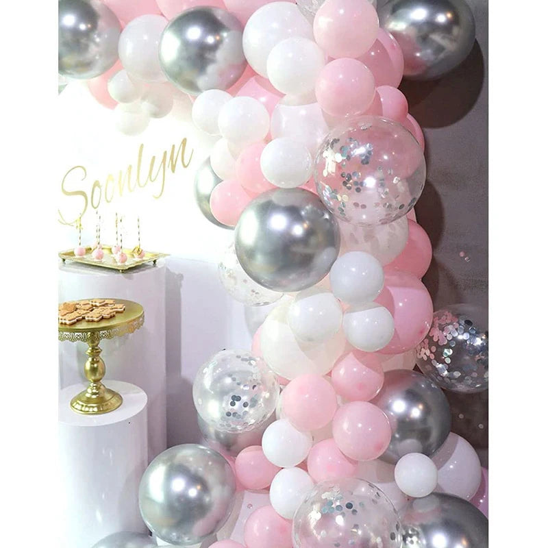 Kit Arche Ballon Mariage Argent