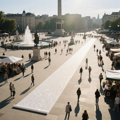 Tapis mariage scintillant pour allée centrale