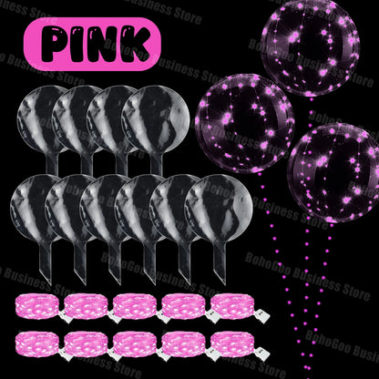 Ballons LED Transparents Mariage